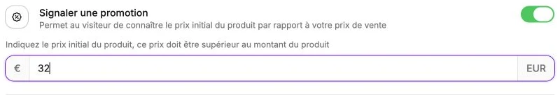 Un prix initial de 32 € pour un produit vendu 24,90 €.