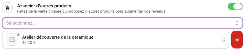 Un atelier proposé en complément de la tasse.
